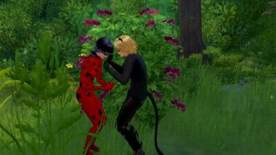 Любовная история Леди Баг и Супер Кота в Игра Sims 4
