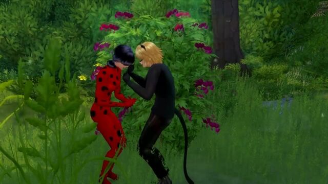 Любовная история Леди Баг и Супер Кота в Игра Sims 4
