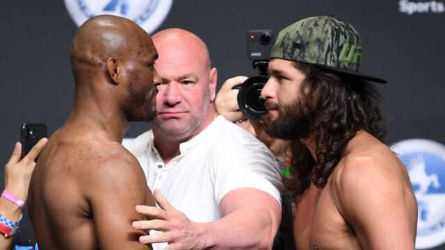 Усман-Масвидаль 2: Битва взглядов и слова перед боем / UFC 261