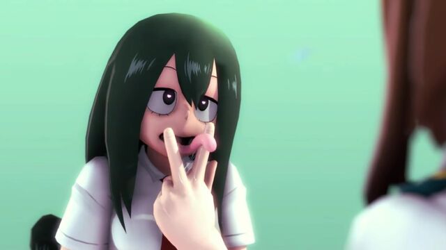Персонаж: Asui Tsuyu - Вселенная: Boku no Hero Academia - Художник: greatm8 (hentai, хентай, sex, porno, boobs 18+)