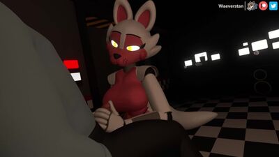 3D Yiff by Waeverstan Furry Porn Sex E621 FYE Straight Fnaf Five Nights at Freddies R34 Rule34 Mangle Fox Girl Robot Android Tit