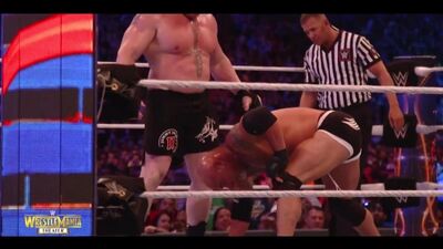 (WWE Mania) Голдберг vs. Брок Леснар