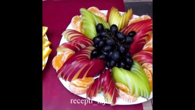 Очень красивая подача фруктов