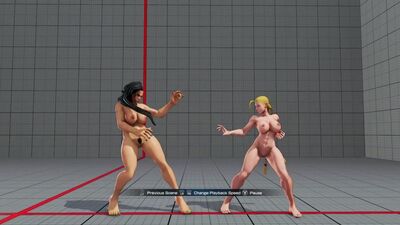 Street Fighter V — Laura & Cammy (BB Muscle) Nude Mod