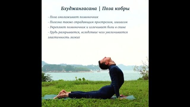 Поза кобры - настоящая панацея для здорового позвоночника