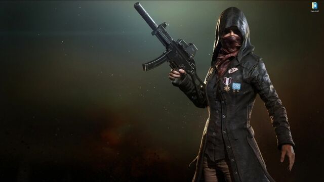 Девушка с UMP 9 из PlayerUnknown's Battlegrounds (PUBG) - живые обои для Wallpaper Engine